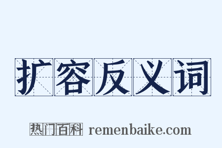 扩容反义词是什么意思的图片